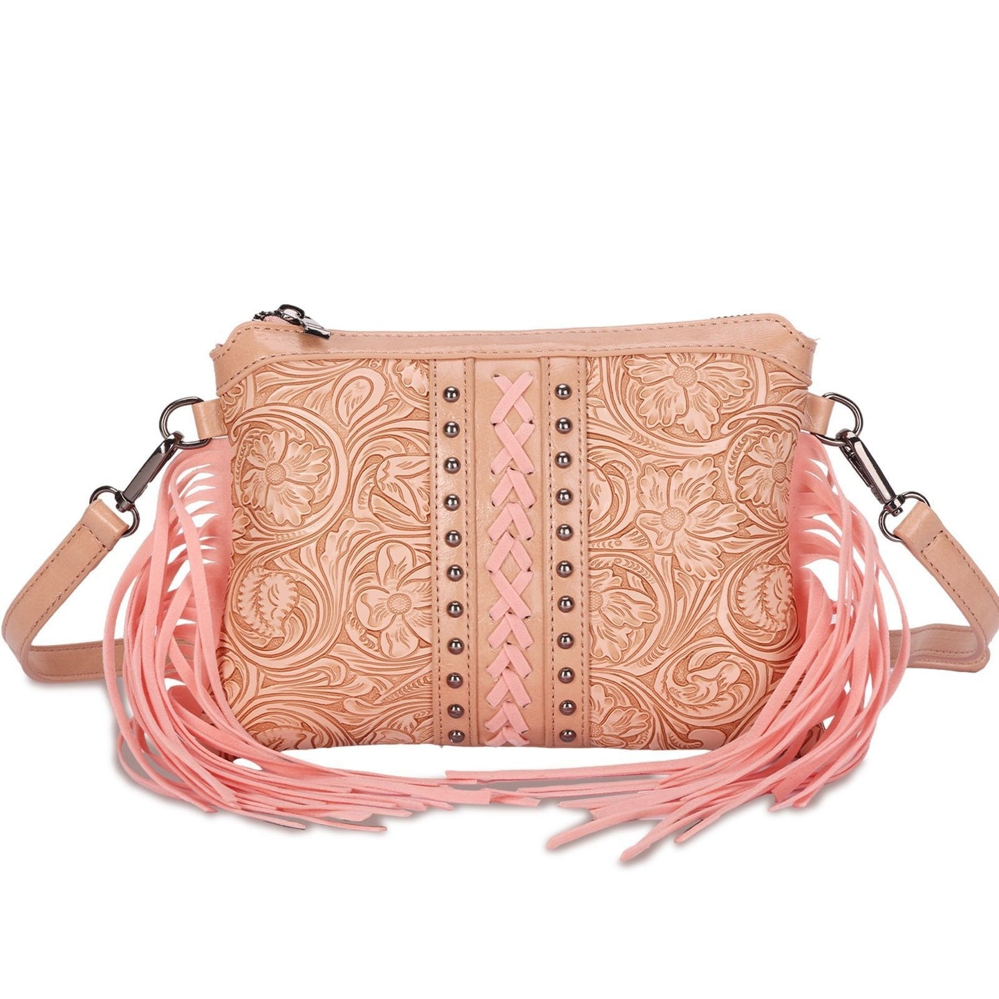 Sac Bandoulière Bohème Chic avec Pompons