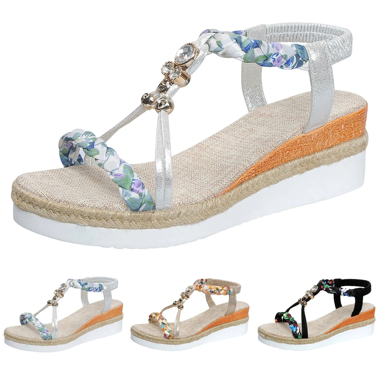 Sandales Compensées Perla Bohème™