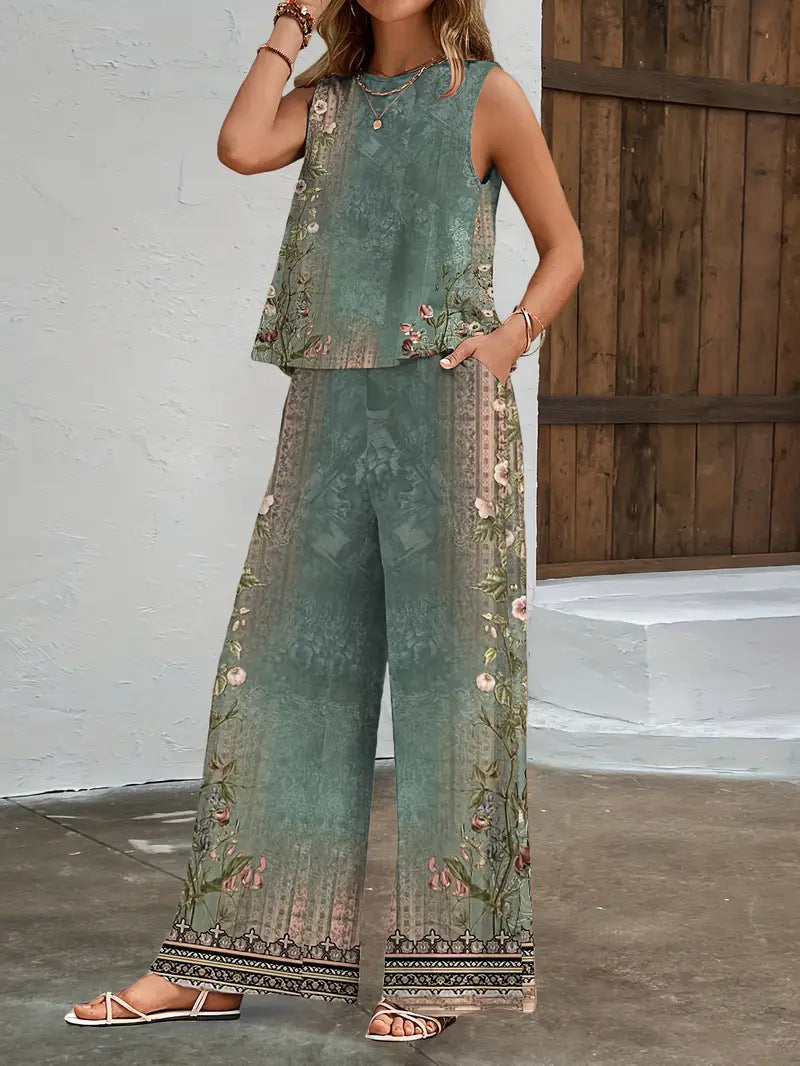 Pantalon Imprimé Élégant pour Femme