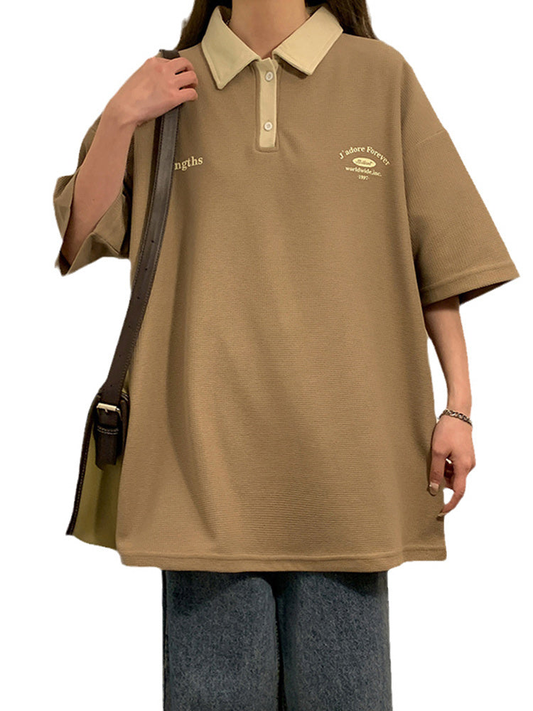 Polo Vintage Femme Manches Courtes