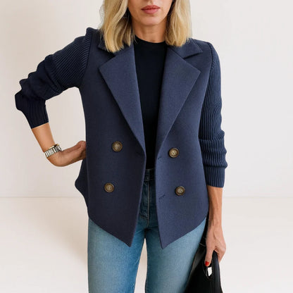 Veste Chic à Manches Tricotées