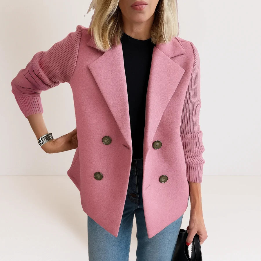Veste Chic à Manches Tricotées