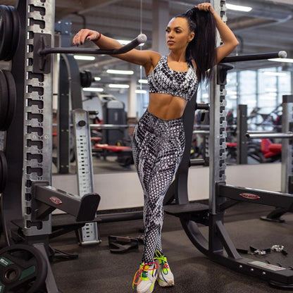 Ensemble Fitness Snake Print Femme