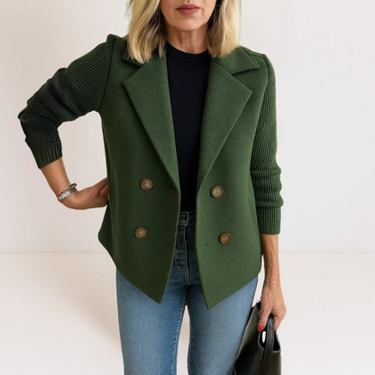 Veste Chic à Manches Tricotées