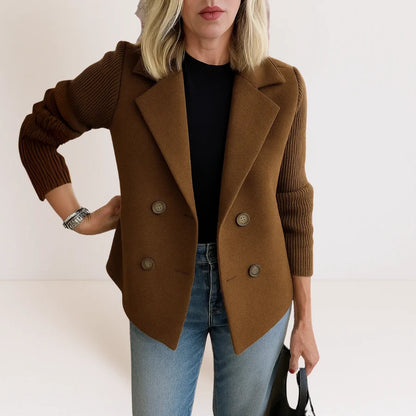 Veste Chic à Manches Tricotées
