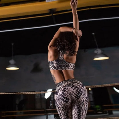 Ensemble Fitness Snake Print Femme