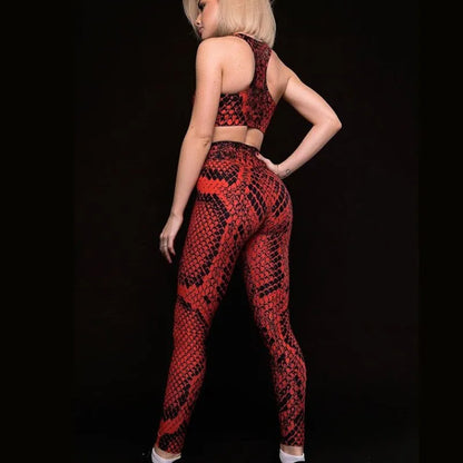 Ensemble Fitness Snake Print Femme