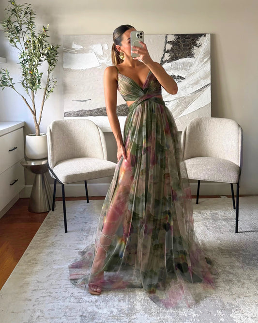 Robe Longue Aura Rose™