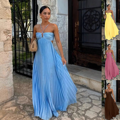 Robe Plissée de Soirée — Confort & Style