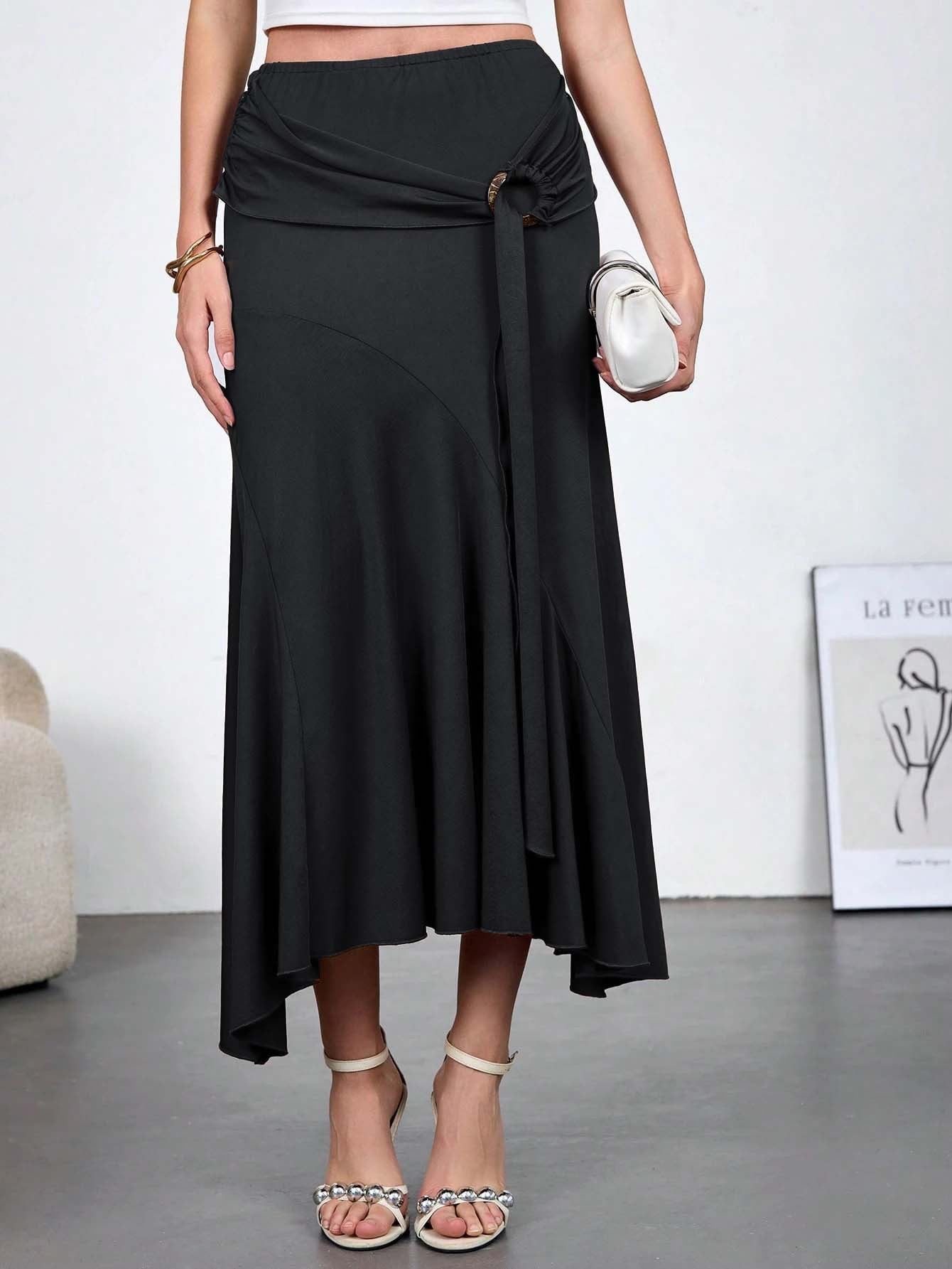 Jupe Asymétrique Taille Haute