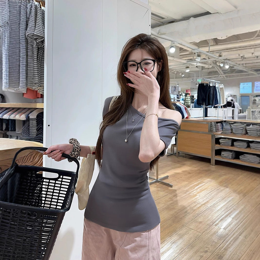 Haut Femme Off-Shoulder Ajusté