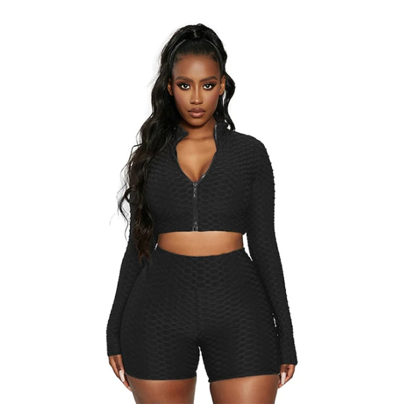 Ensemble Fitness Sculptant Taille Haute
