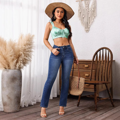 Jeans Stretch Classique Femme – Confort Quotidien