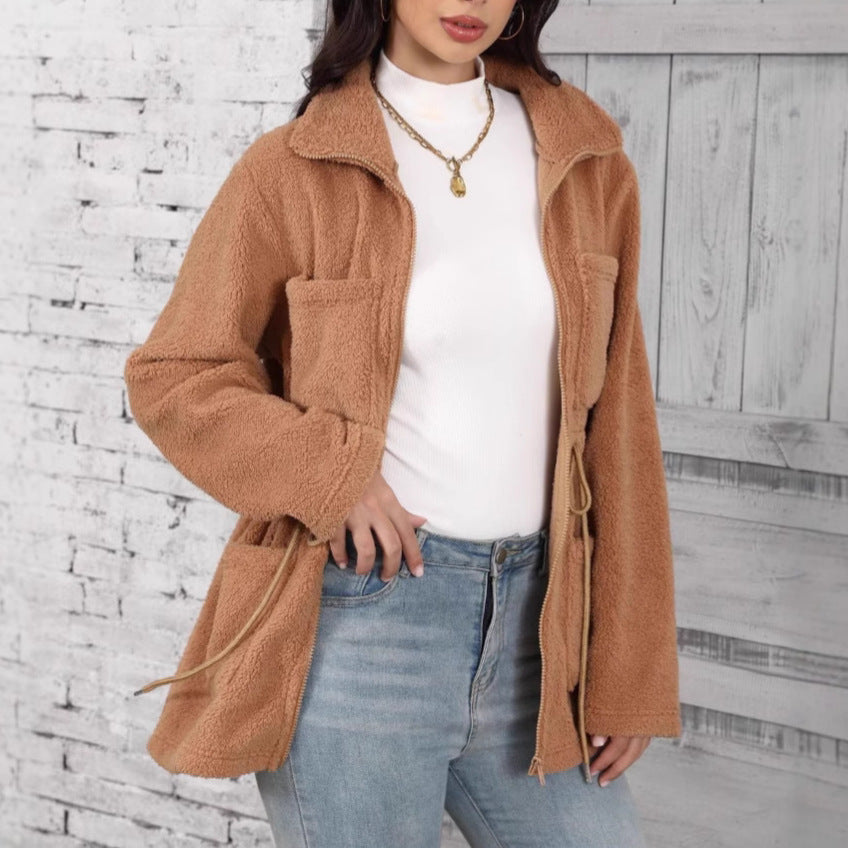 Veste Longue Douce Domerea – Chic et Moderne