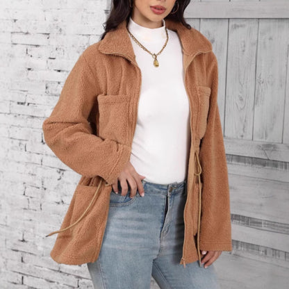 Veste Longue Douce Domerea – Chic et Moderne