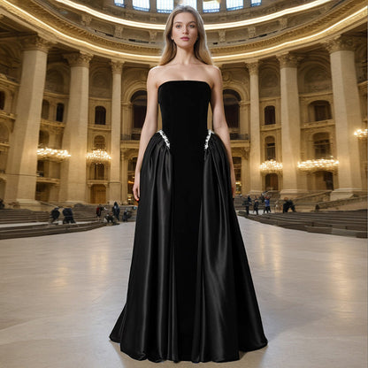 Maxi Dress Femme – Sans Bretelles Élégant