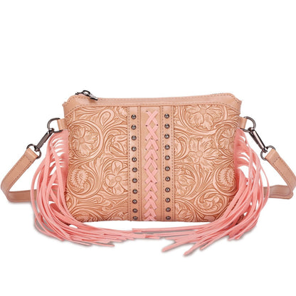 Sac Bandoulière Bohème Chic avec Pompons