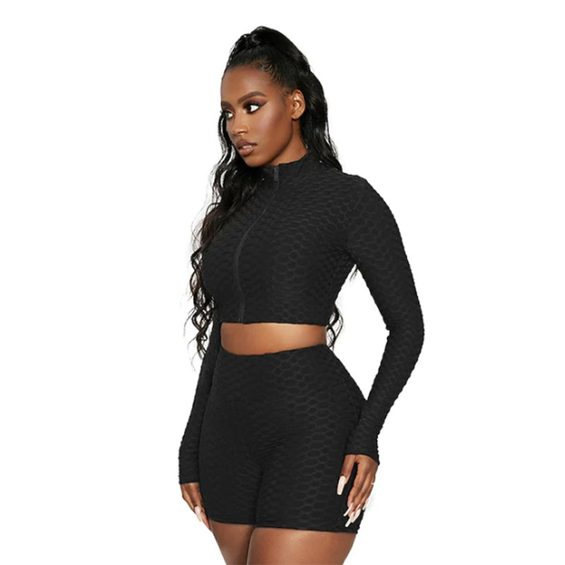 Ensemble Fitness Sculptant Taille Haute