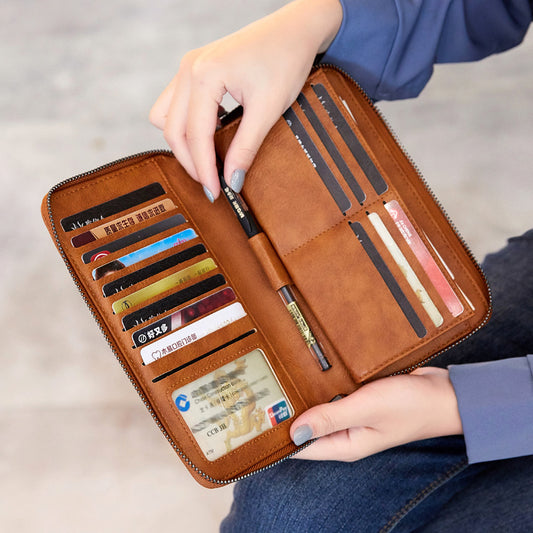 Sac à Main Vintage Antivol en Cuir Ciré