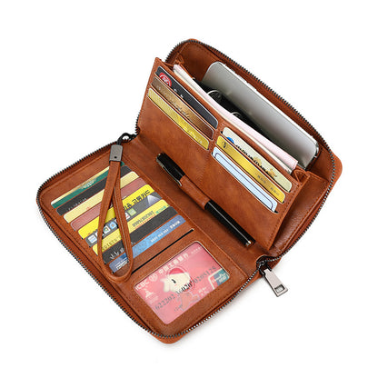 Sac à Main Vintage Antivol en Cuir Ciré