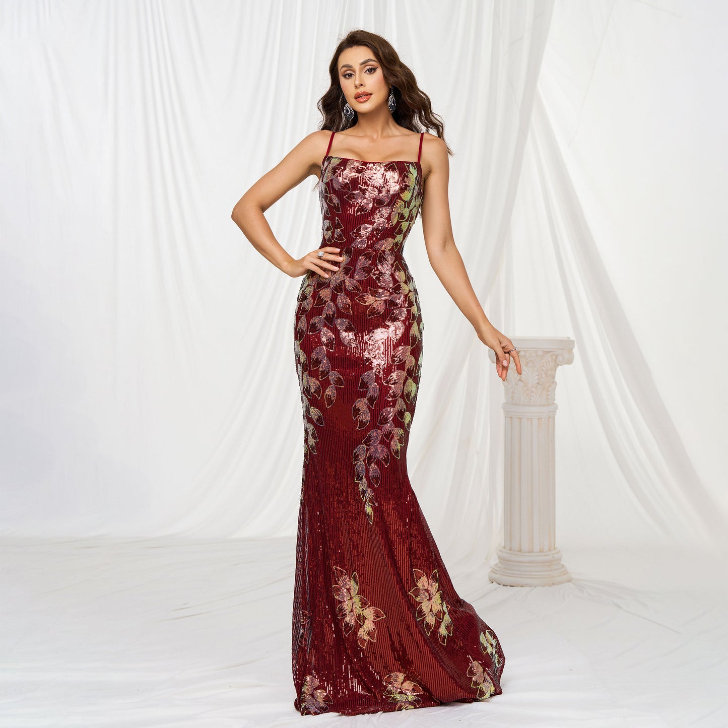 Robe Rouge Scintillante