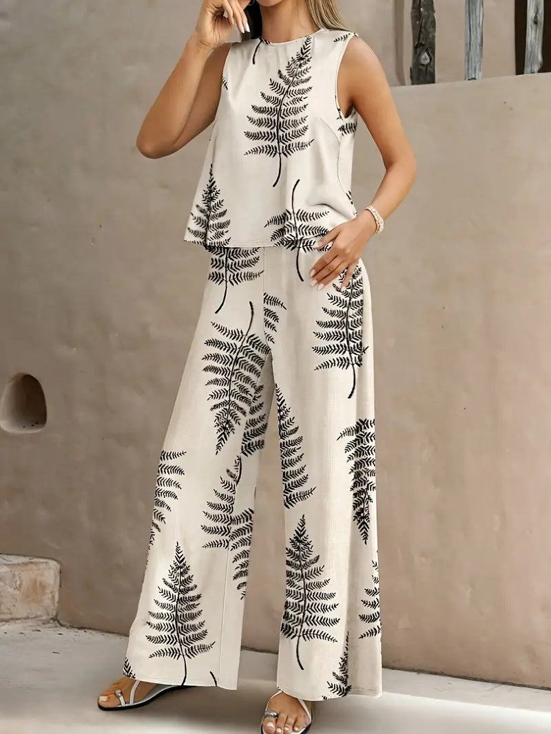 Pantalon Imprimé Élégant pour Femme