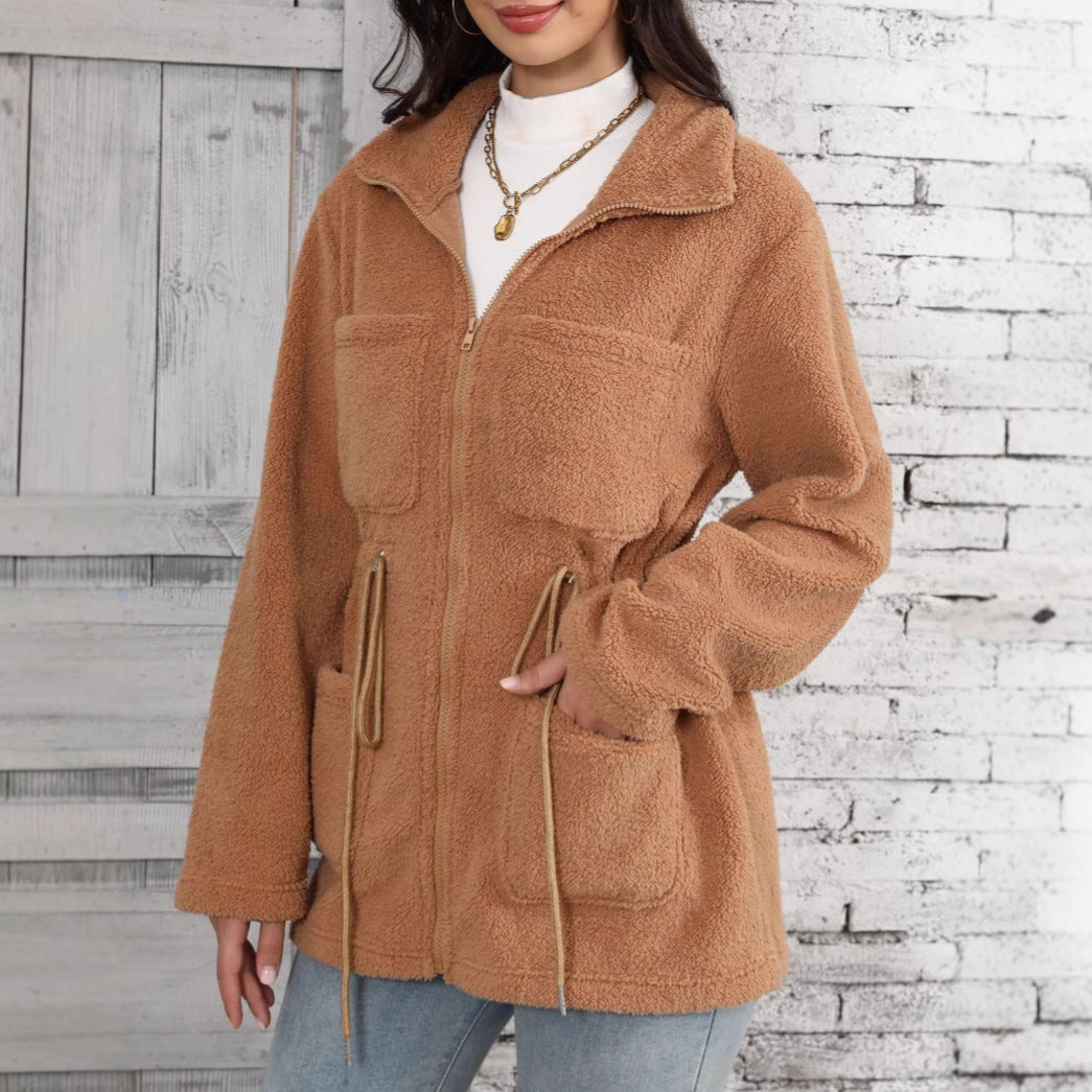 Veste Longue Douce Domerea – Chic et Moderne