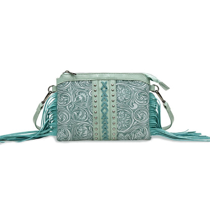 Sac Bandoulière Bohème Chic avec Pompons