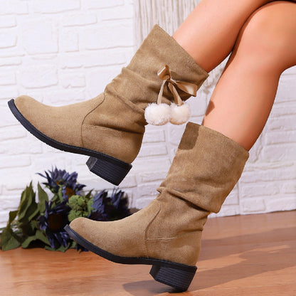 Bottes Mi-mollet Femme – Style Britannique