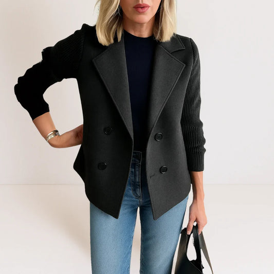 Veste Chic à Manches Tricotées