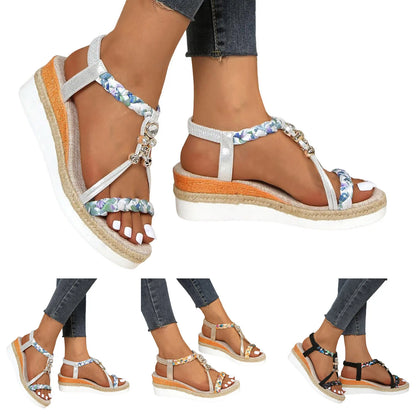Sandales Compensées Perla Bohème™