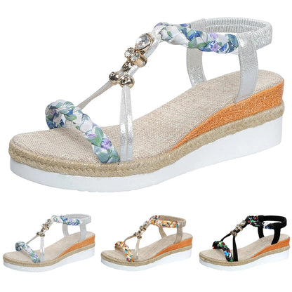 Sandales Compensées Perla Bohème™