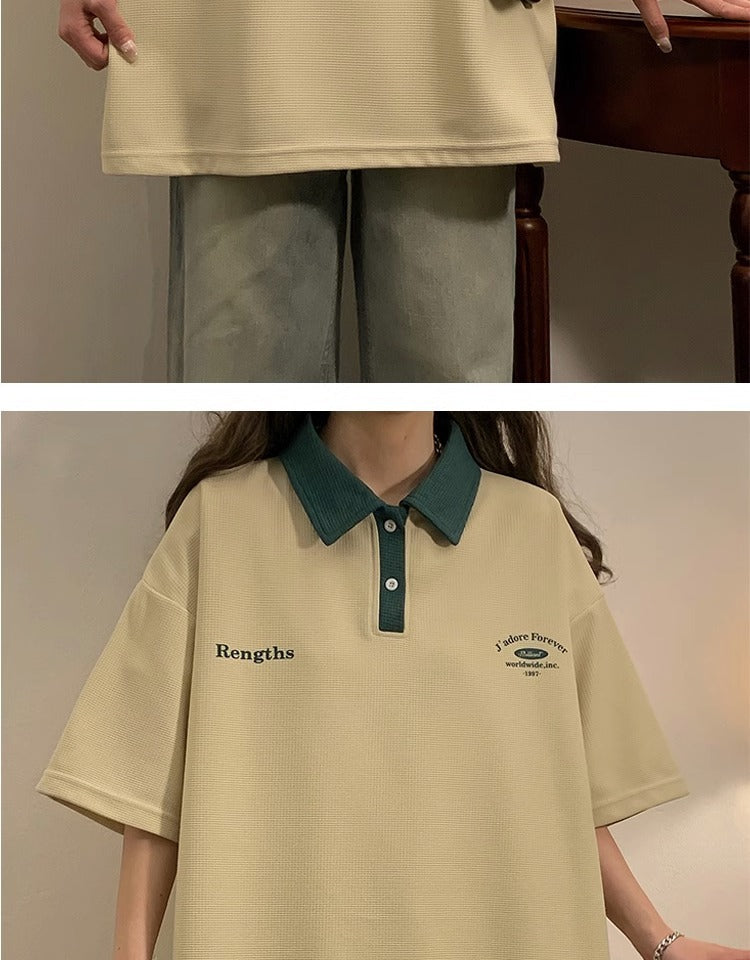 Polo Vintage Femme Manches Courtes