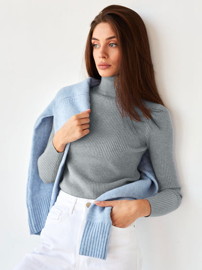 Pull Femme à Col Roulé