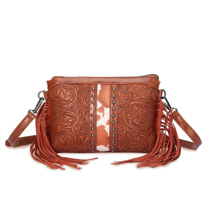 Sac Bandoulière Bohème Chic avec Pompons